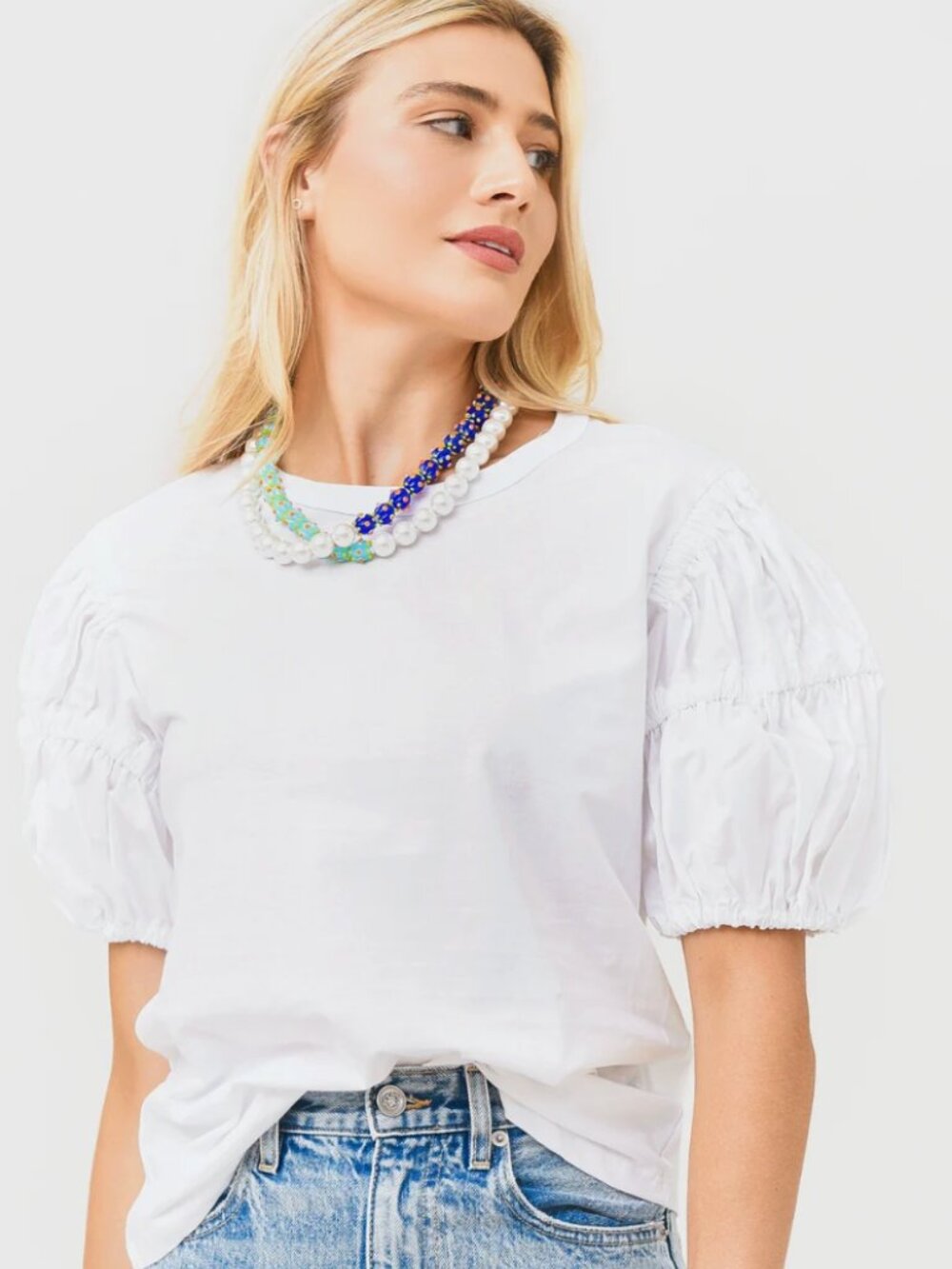 A.L.C. | Kora Puff Sleeve Tee